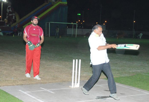 Thumbay plays against Ministers XI in Beary sports fest 2